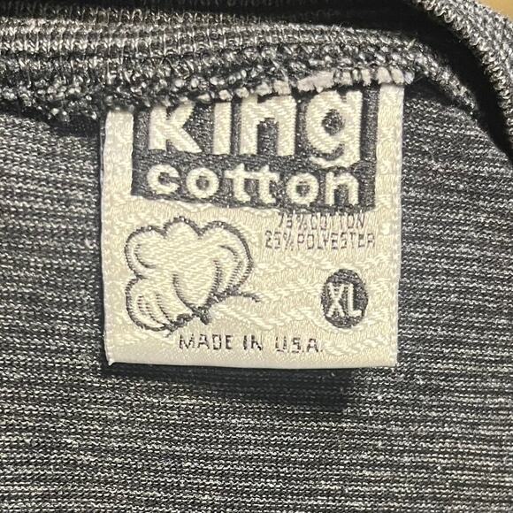 Mardi Gras New Orleans Vintage King Cotton Brand Tee Size XL Dark Gray USA Made - Picture 6 of 7